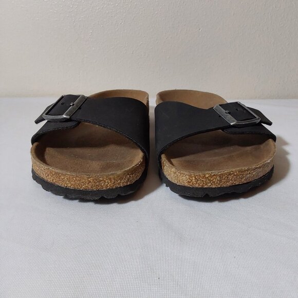Birkenstock Madrid Vegan Synthetic Sandal in Black - 39 - Good Condition - Picture 7 of 9